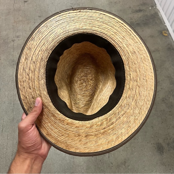 Straw Panama Fedora Hat - Picture 3 of 5